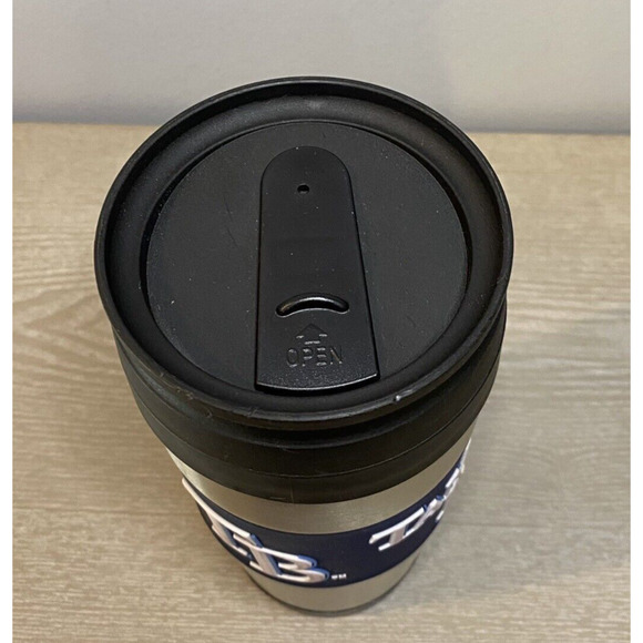 Tampa Bay Rays Travel Tumbler Mug Stainless Steel Rubber Grip‎ Logo 15 oz NWT - Picture 4 of 6